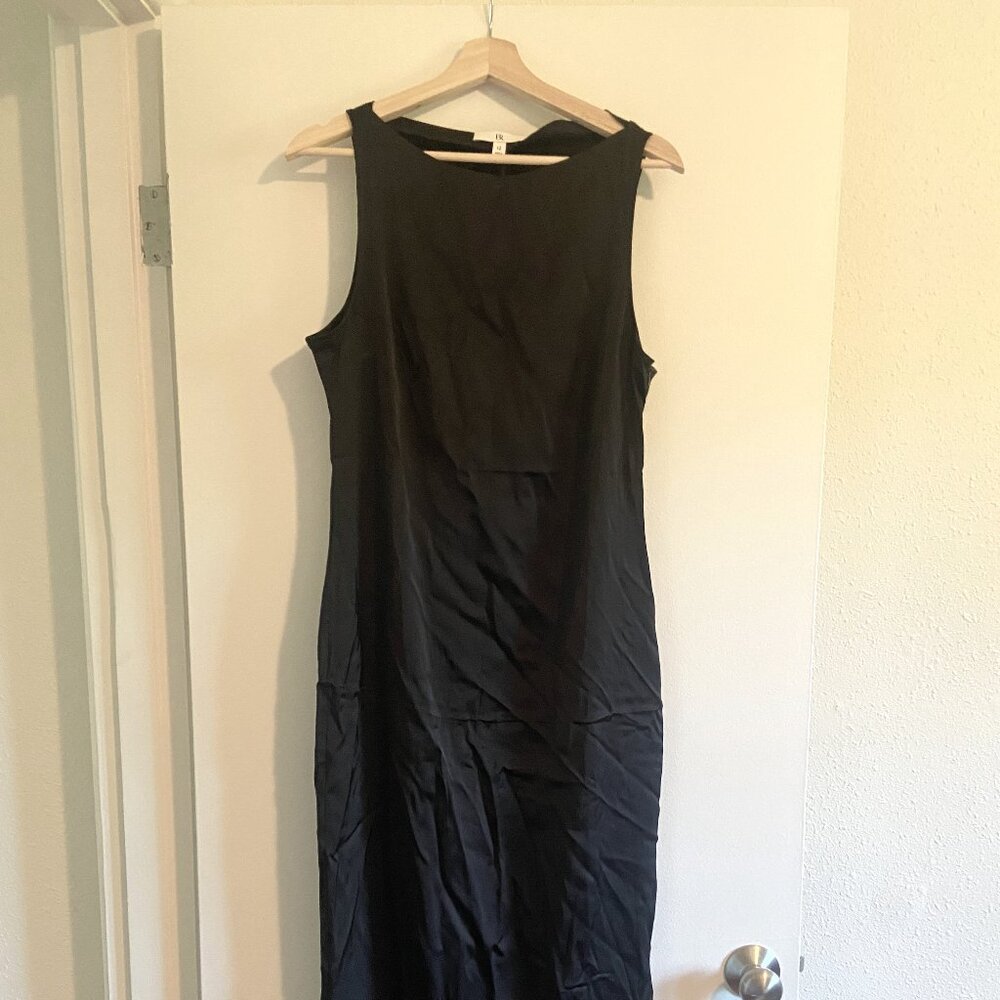 Banana Republic Stretch Satin Column Maxi Dress